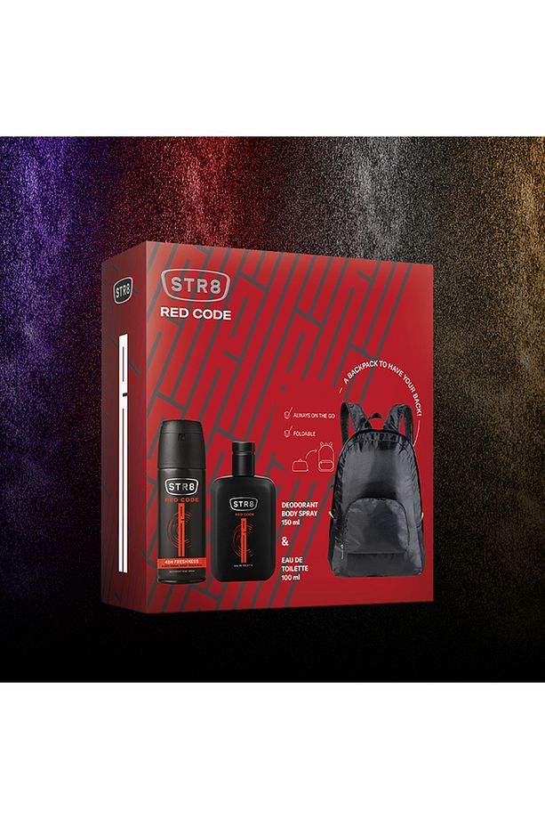 Red Code EDT Parfüm 100ml + Deodorant 150ml + Sırt Çantası Seti - 3