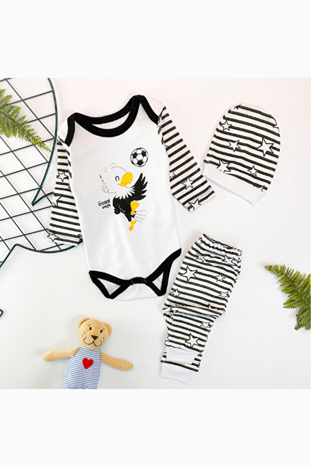 3-Piece Fan Baby Bodysuit Set - Kartal