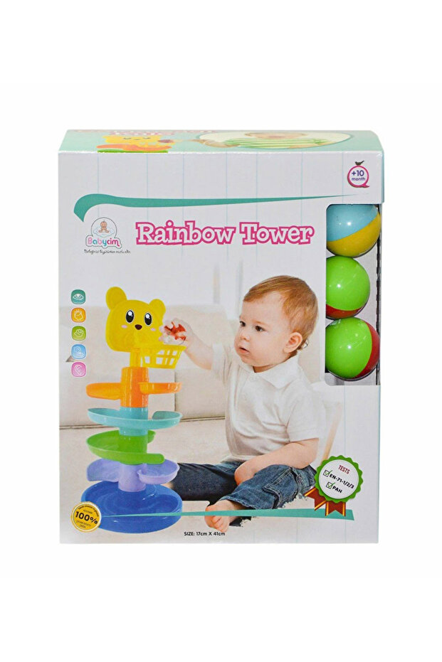 Baby Educational Rainbow Tower Game - Blue Water World