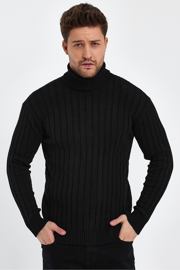 Slim Fit Full Fisherman Corduroy Sweater