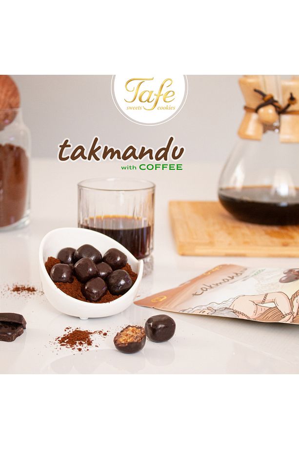 Takmandu Vegan Bitter Çikolata Kaplı Kahveli Hurma Topları 100g - 2