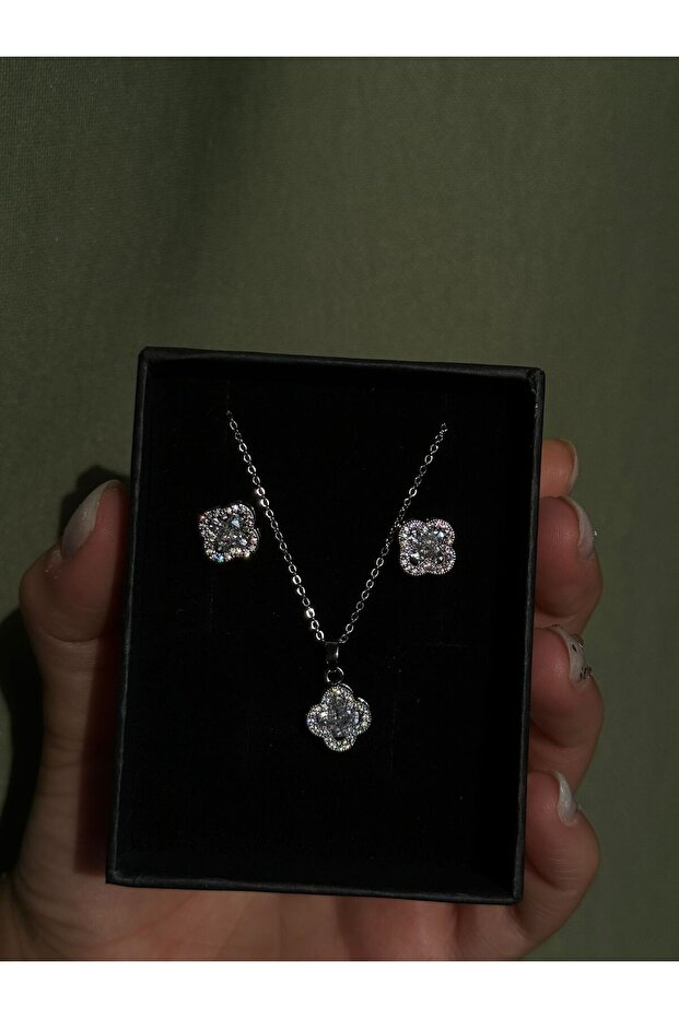 Altın Kaplama Yonca Set - 2