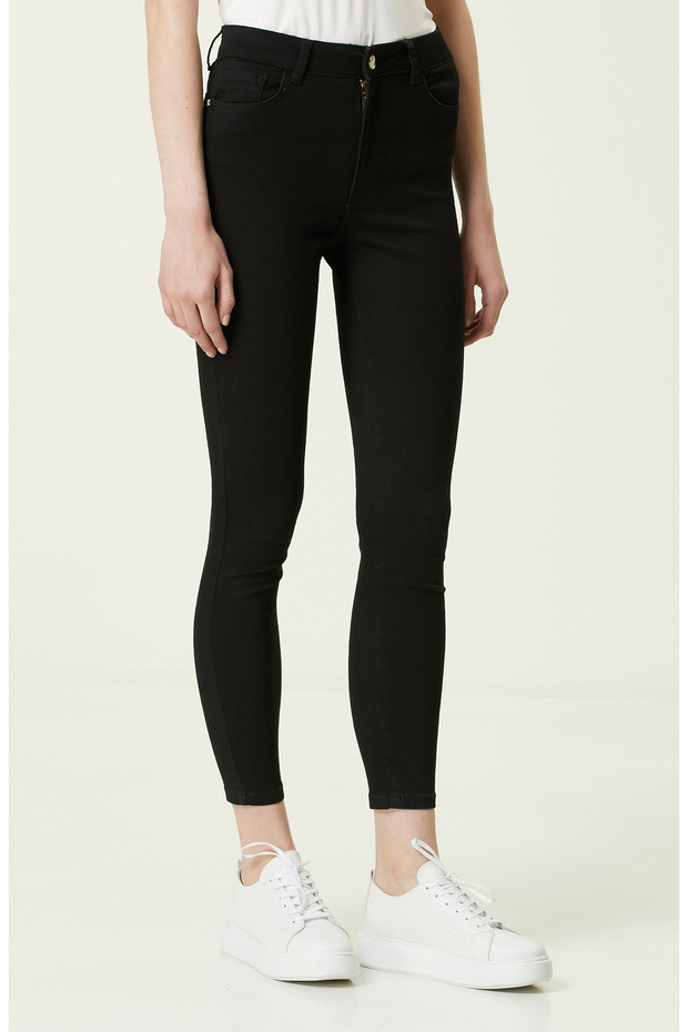 Siyah Denim Pantolon - 3