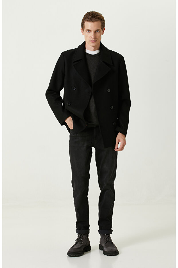 Antrasit Bisiklet Yaka Kazak - 2