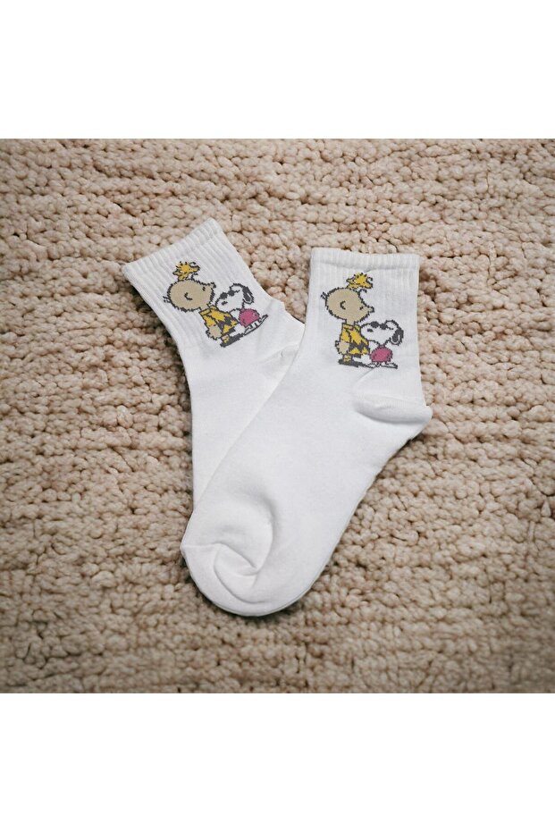 جوارب سنوبي كلية منقوشة - 1