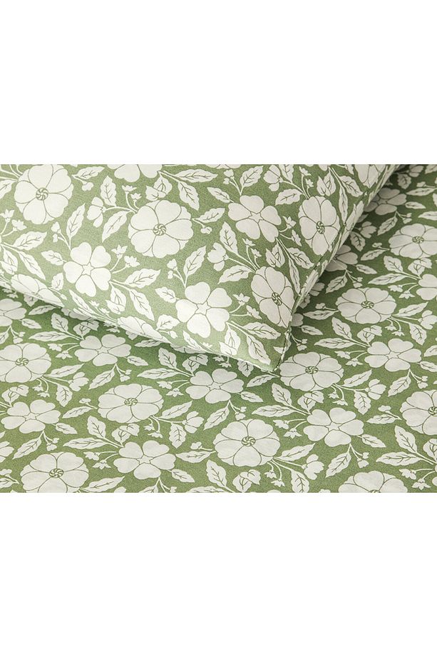 Parterre Kolay Ütülenir Çift Kişilik Nevresim Takımı 200x220 Cm Açık Yeşil - 5