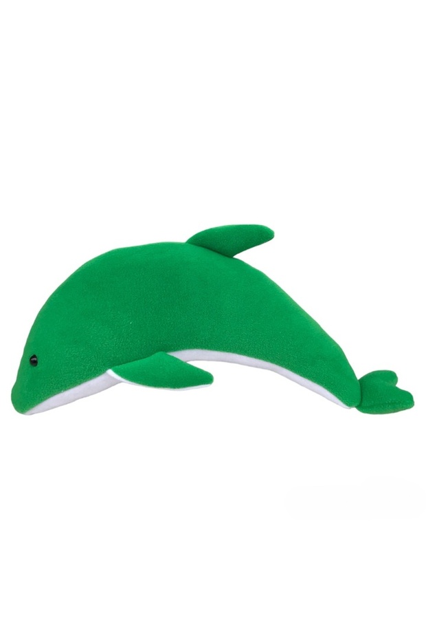 Green 37 cm Dolphin Toy Fish Sleeping Companion Cute Dolphin Plush Toy