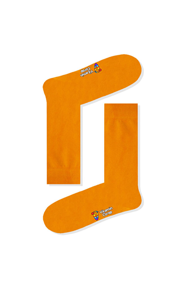 جوارب برتقالية أساسية - 1