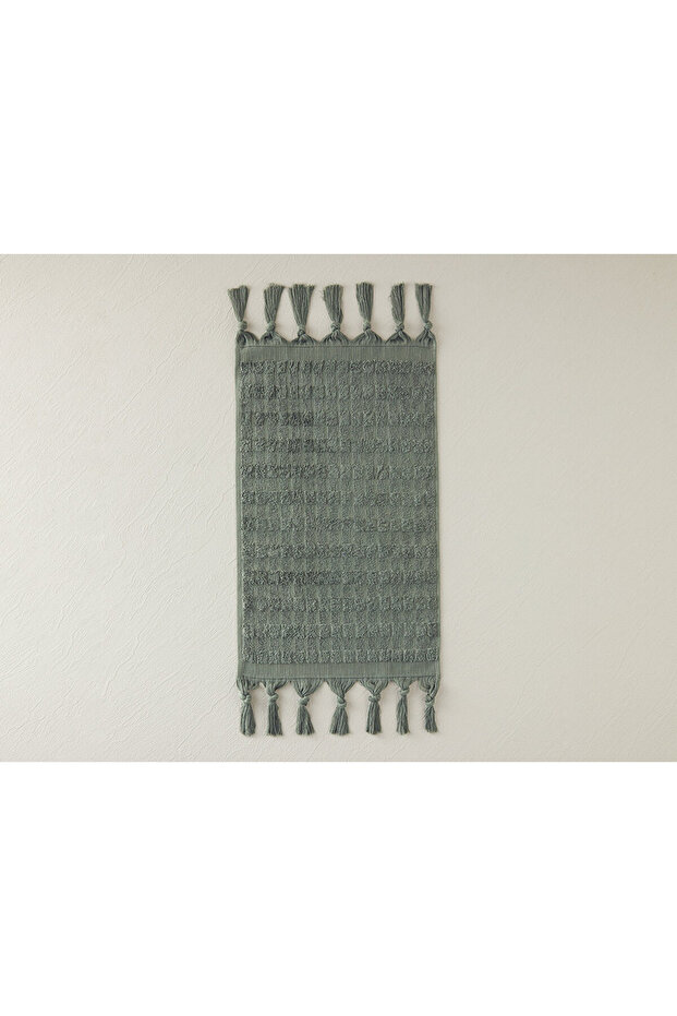 Marvin Cotton Fringed Hand Towel Green