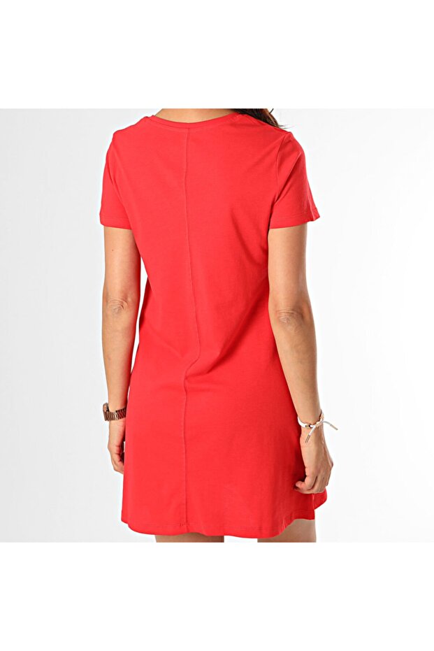 Kadın Kırmızı Mini Elbise - 4