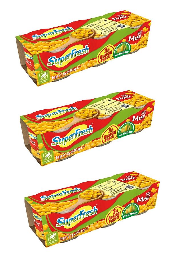 Mısır 3x220 gr  3 Adet - 1