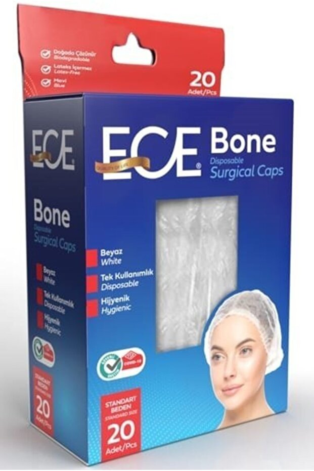 Saç Bonesi Beyaz 20 Adet - 1