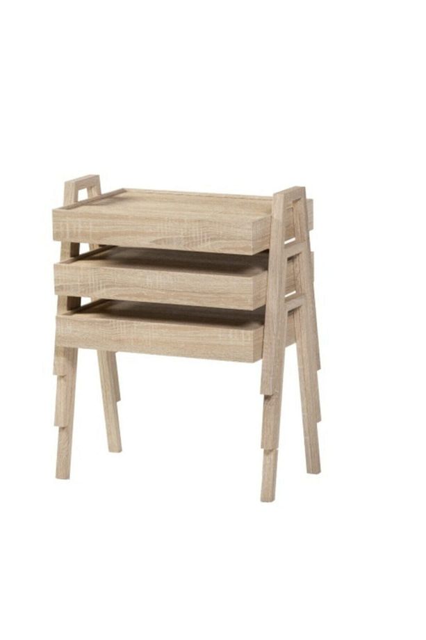 3'lü Mdf Tepsi Zigon Sehpa - 3