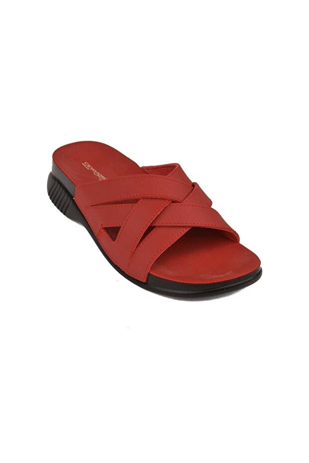 Belize-6 Full Orthopedic Anatomical Red Women's Slippers
