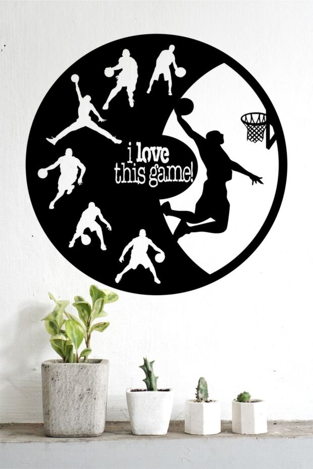 "I Love This Game" Wall Decor - Ornament, Wooden Decorative Painting