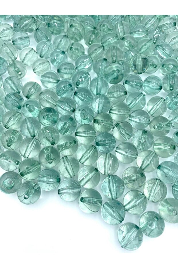 14mm Transparent Turquoise, Water Green Acrylic Beads, Bag Beads (100GR,~60 PCS)