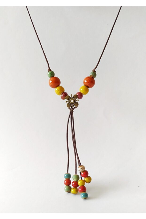 قلادة سيراميك مصنوعة يدوياً حسب الطلب - 1