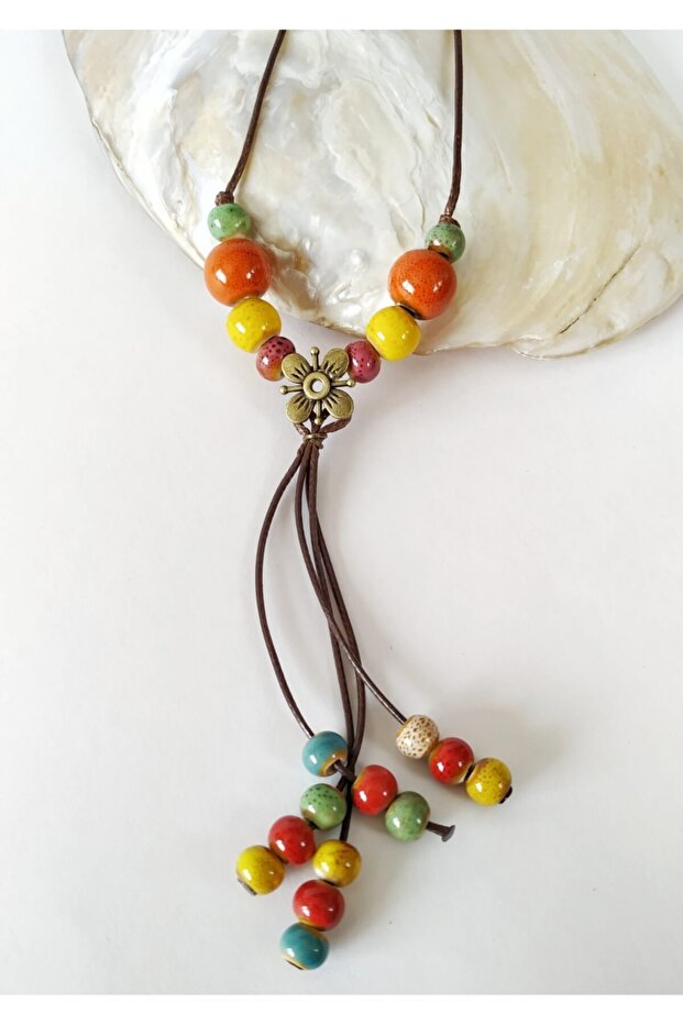 قلادة سيراميك مصنوعة يدوياً حسب الطلب - 2