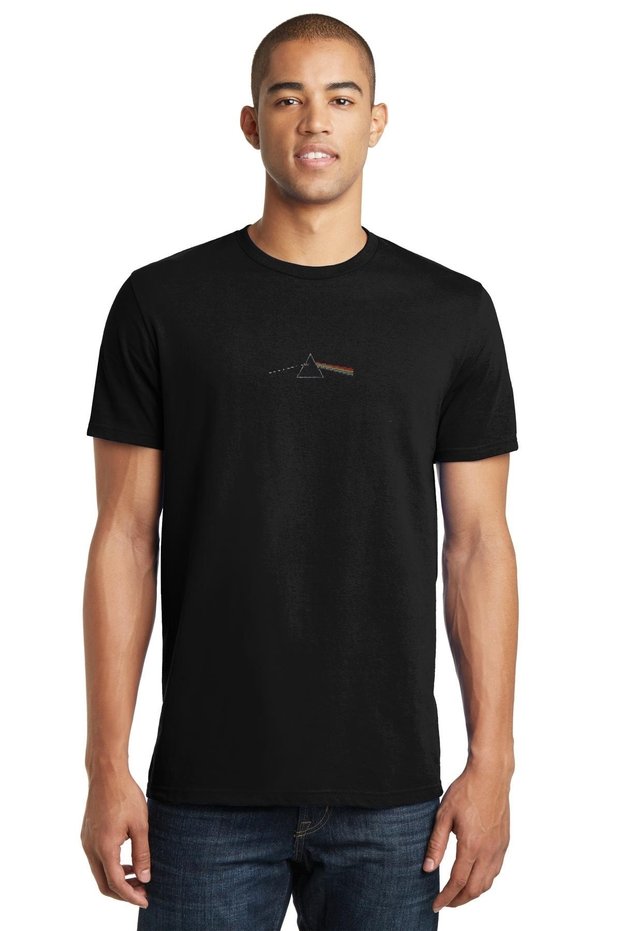 Pink Floyd Dark Side Of The Printed Black Men's Knitted Tshirt T-shirt T-Shirt T Shirt