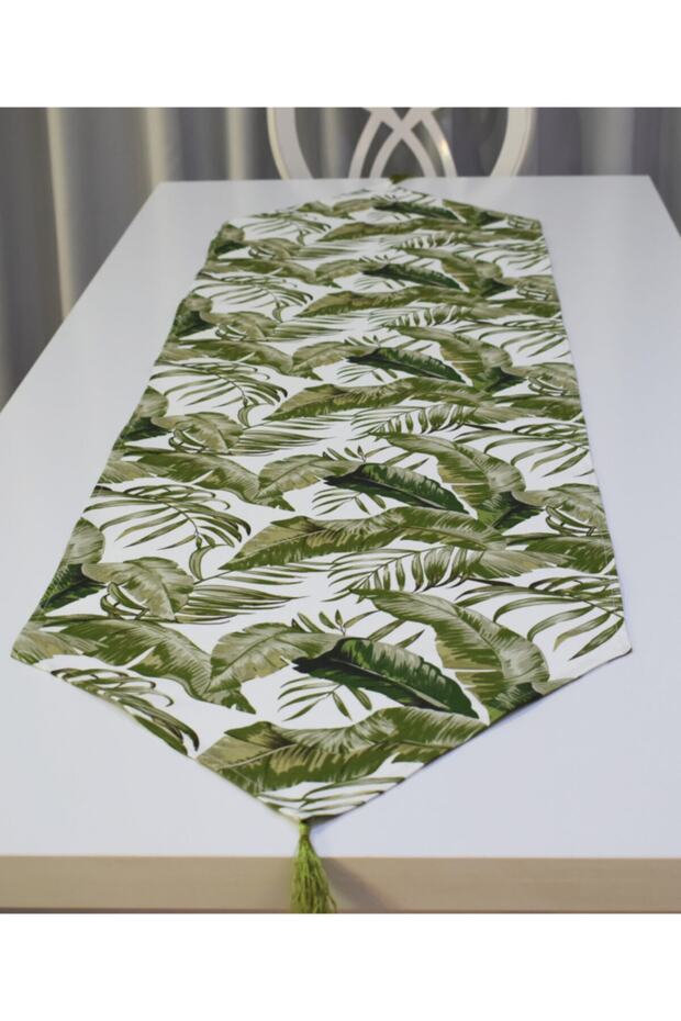 عداء منقوش بأوراق الشجر مقاس 45x150 سم - 3