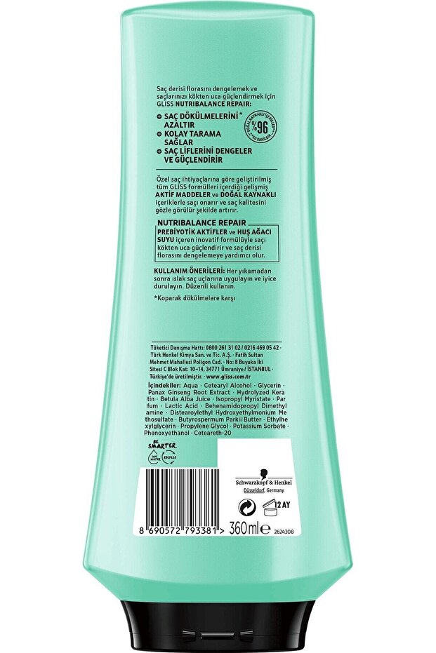 Nutribalance Dökülme Karşıtı Sıvı Saç Kremi 200 Ml+krem 360 Ml+şampuan 500 Ml+ Tarak - 7