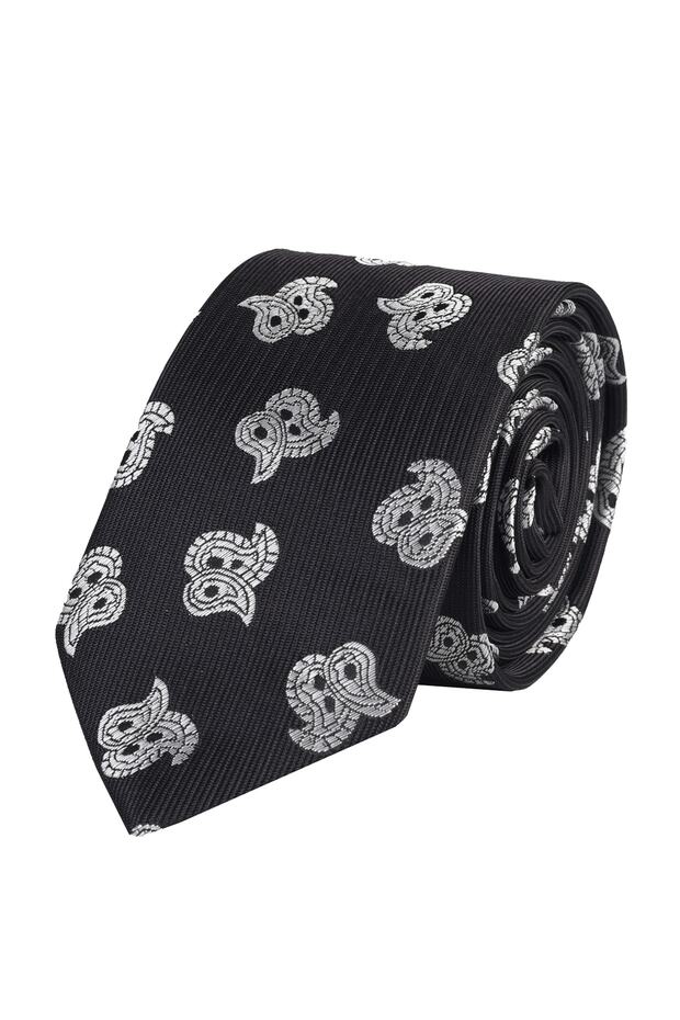 Patterned Tie Black - 1