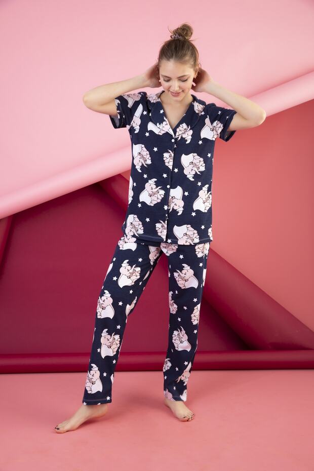 طقم بيجامة مريح بأزرار - 3