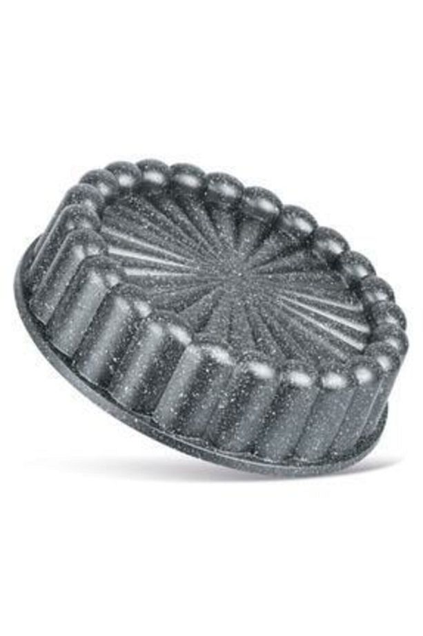 Gri Thermoad Granit Döküm Tart Kalıbı Turta Kek Kalıbı 26 cm - 1