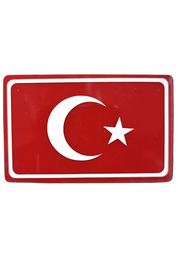 علم تركي منقوش من زجاج شبكي - 1