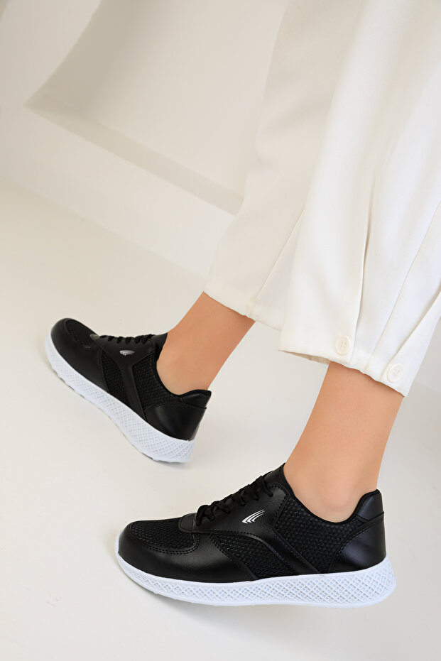 Siyah Kadın Sneaker 17166 - 4