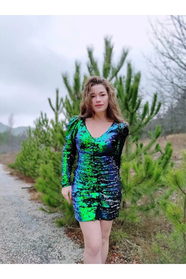 PAYETLİ ELBİSE - 1