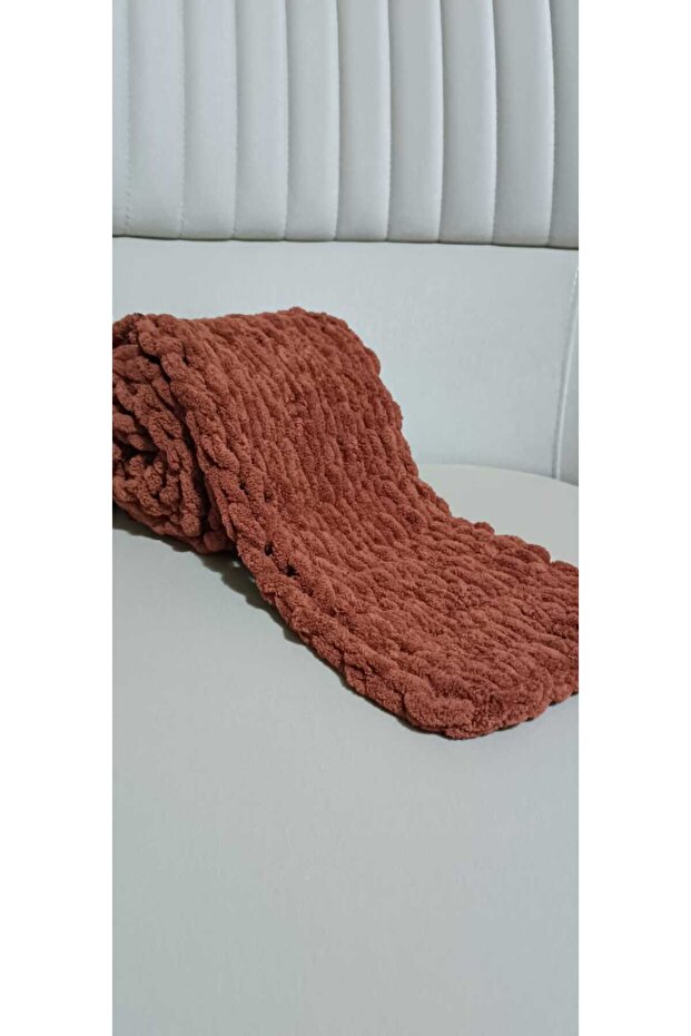 Plush Knitted Scarf Shawl
