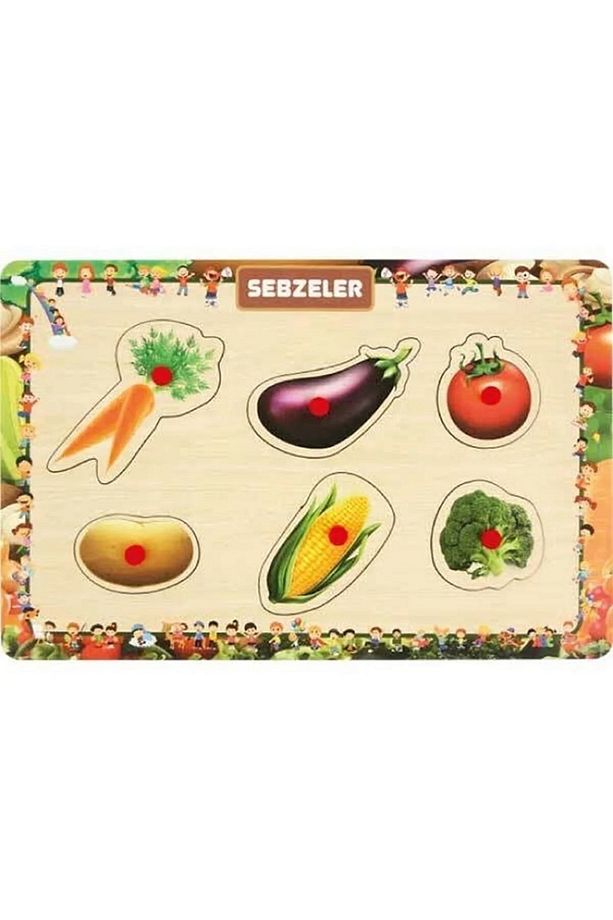 4 Adet Ahşap Tutmalı Puzzle Set-1 - 3