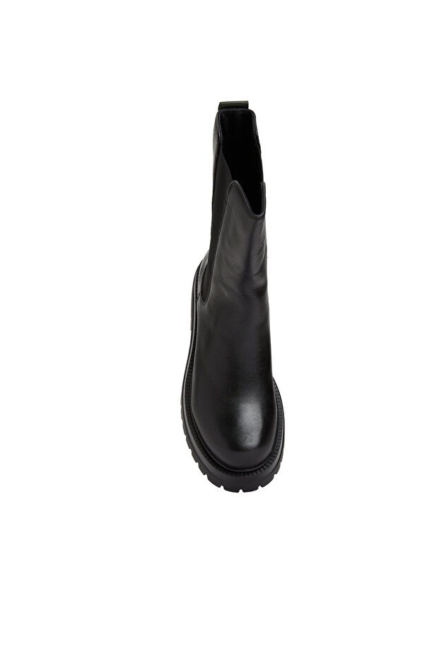 Siyah Kadın Deri Bot - 4