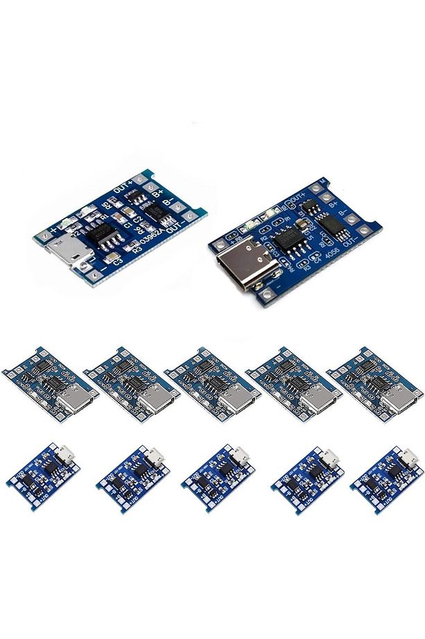 Tp4056 5 Adet Tp4056 Type-c Ve 5adet Tp4056 Mıcro Usb 18650 Lityum Pil Şarj Devresi Şarj Modülü - 2