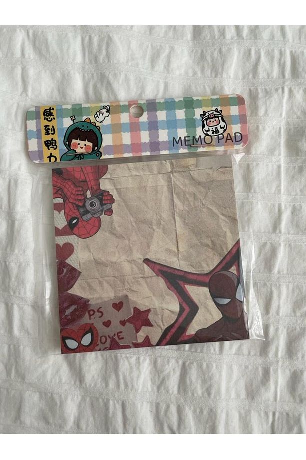 Aesthetic Spider Memo Pad Kare Not Defteri - 4