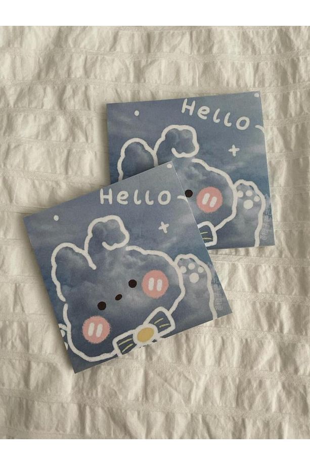 Hello Sky Rabbit Memo Pad Kare Not Defteri - 2