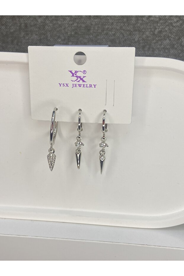 Zirkon küpe seti - 2