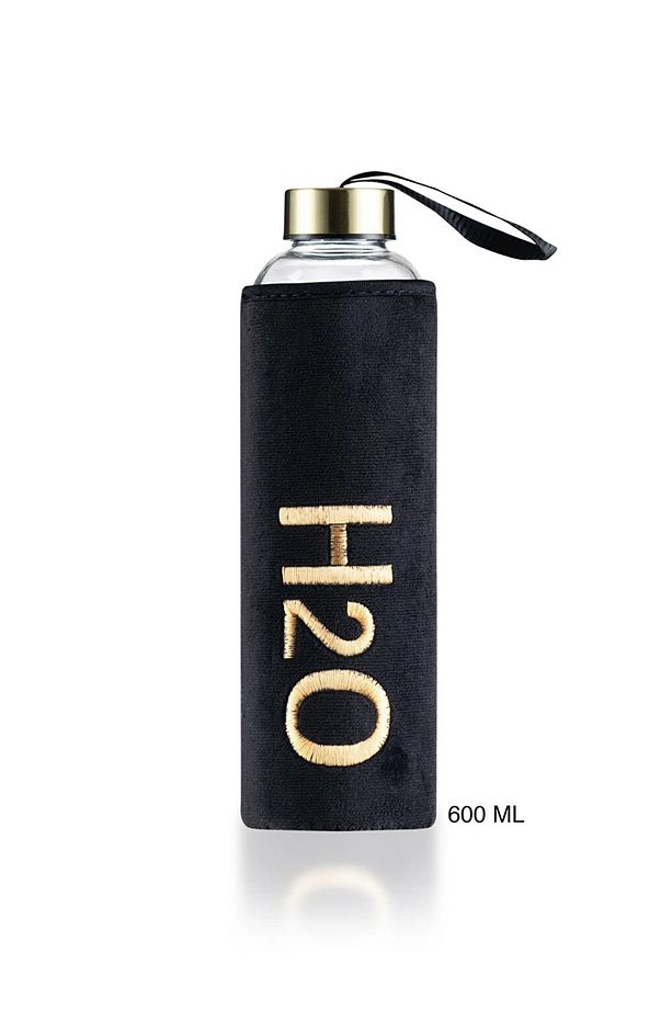 H2O Kılıflı Cam Matara 600 Ml - 4