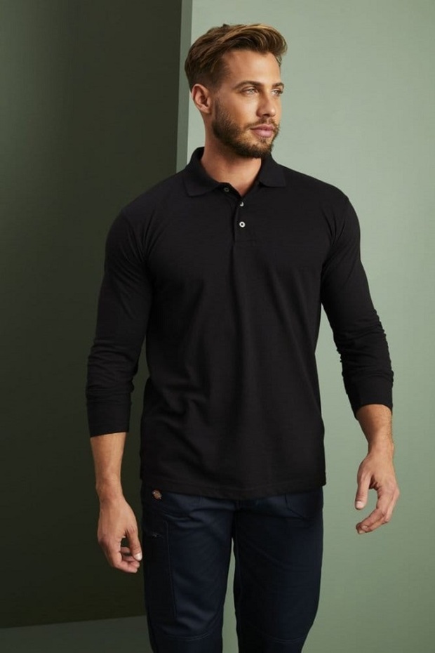 Unisex Long Sleeve Polo Neck T-shirt