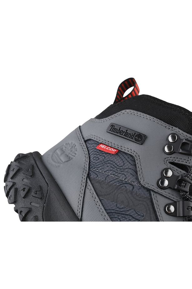 Mid Lace Up Waterproof Hiking Boot Erkek Trekking Bot Ve Ayakkabısı TB0A67BG0331 Gri - 7