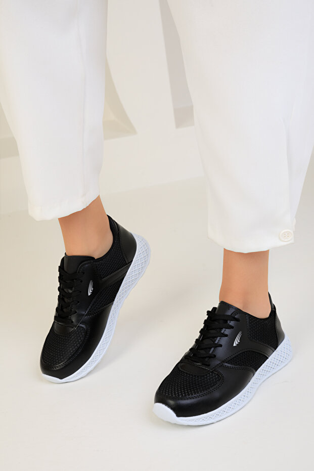 Siyah Kadın Sneaker 17166 - 5