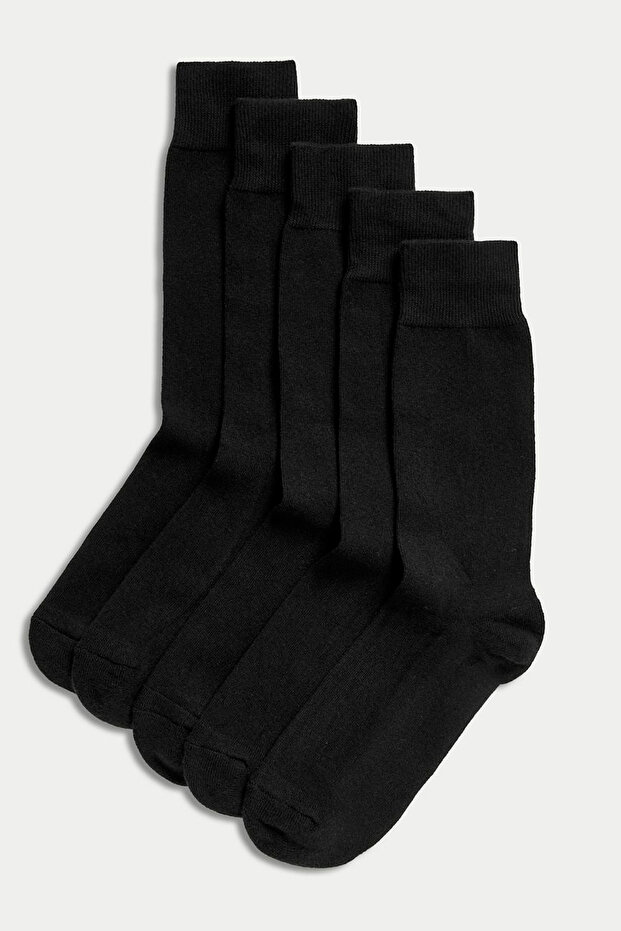5 Pairs of Men's Seasonal Cotton Socks