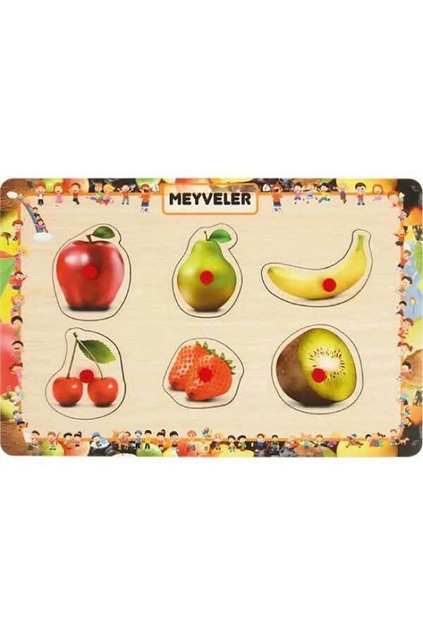 4 Adet Ahşap Tutmalı Puzzle Set-1 - 4