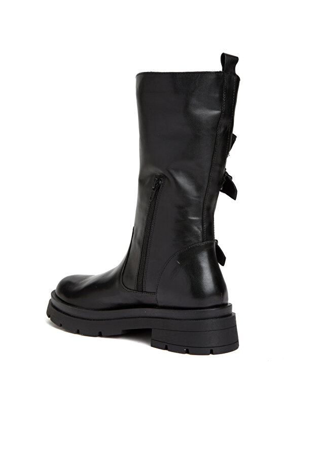 Siyah Kadın Deri Bot - 3