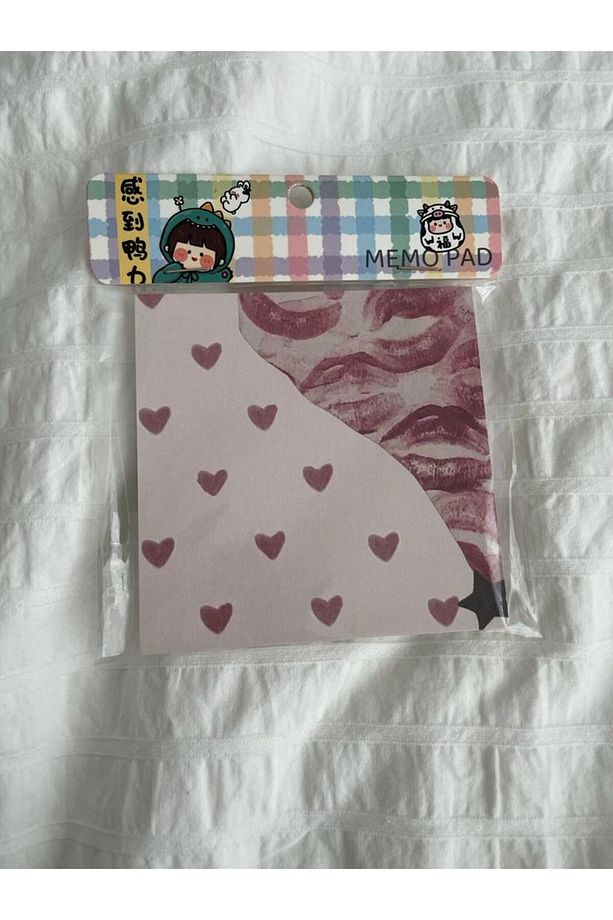 Coquette Heart Memo Pad Kare Not Defteri - 2
