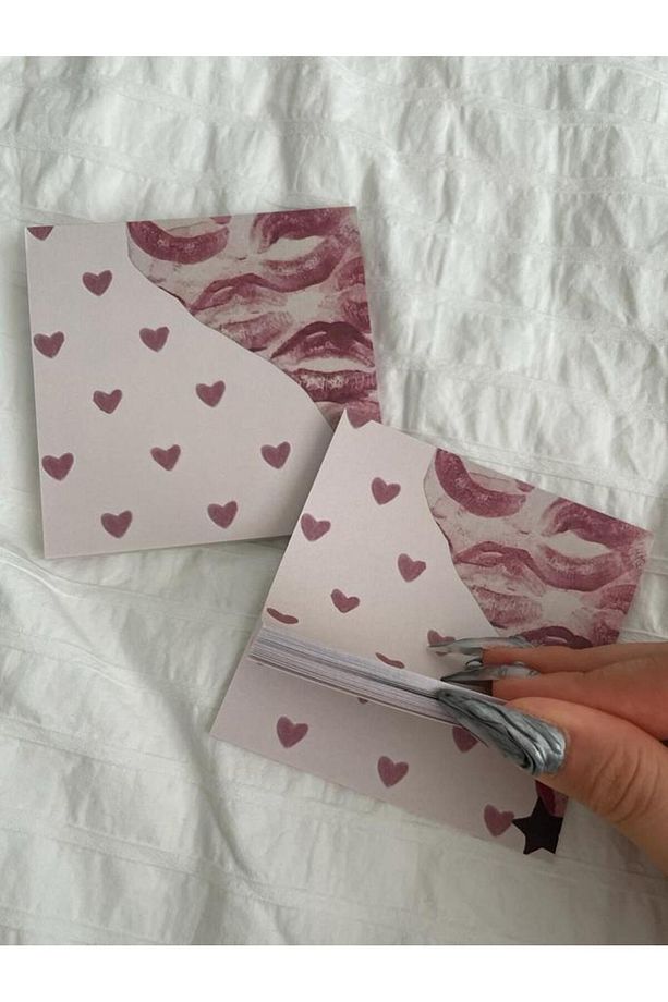 Coquette Heart Memo Pad Kare Not Defteri - 4