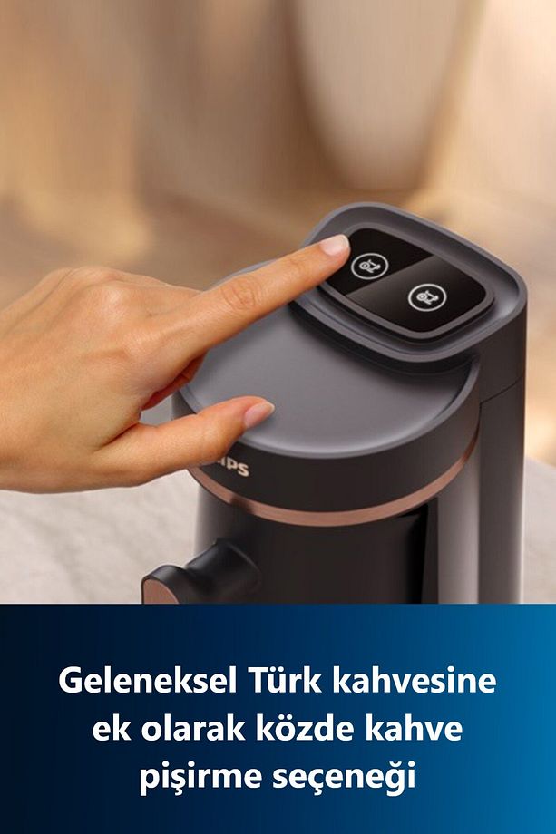 HDA150/60 Yeni 5000 Serisi Türk Kahvesi Makinesi Siyah/Parlak Bakır - 5