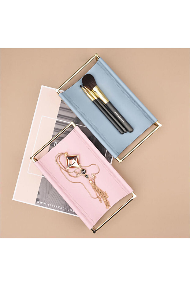 Gold Masaüstü Organizer - Pembe - 4