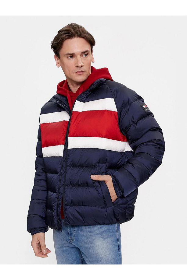 TJM BLOCK STRIPE LT DOWN JKT EXT - 1